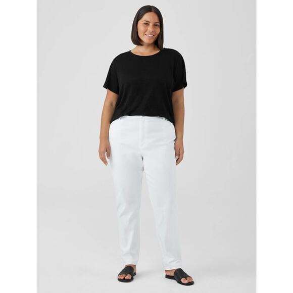 Eileen Fisher High Waisted Denim Slim Jeans Women's Plus Size 20W White NWOT - Picture 1 of 6
